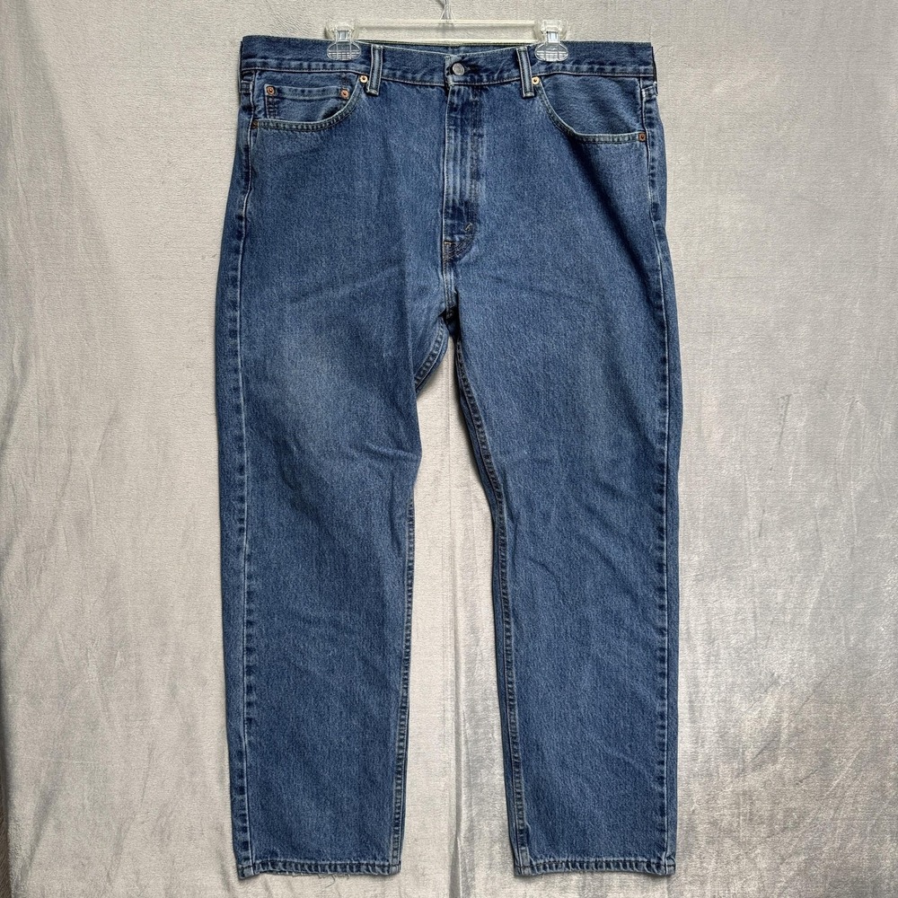Levis 505 Jeans Mens 40x32 Blue Medium Wash Straight Denim Cotton Pockets